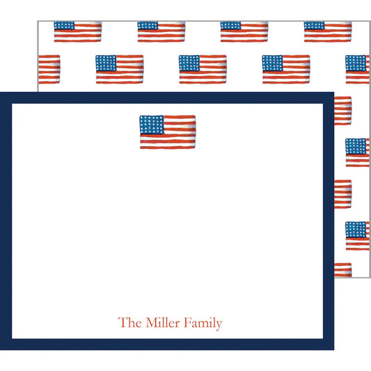 American Flag Flat Notecards