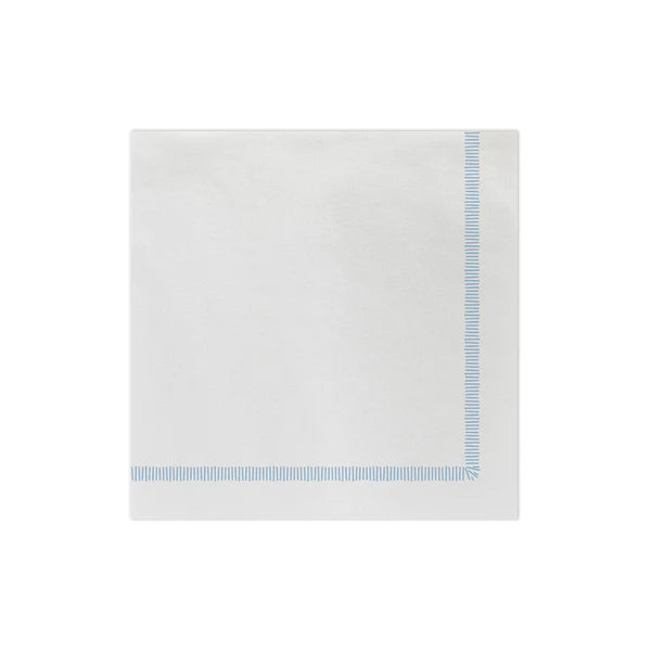Papersoft Napkins Fringe Light Blue Cocktail Napkins (Pack of 20)