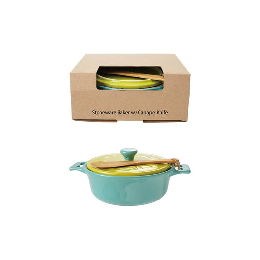 S/2 7"Rd Stoneware Brie