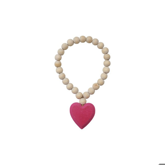 8-1/2"L Wood Bead Garland