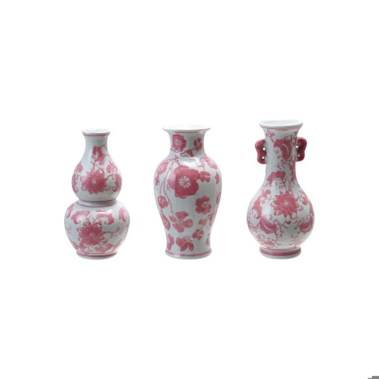 Pink Stoneware Bud Vase