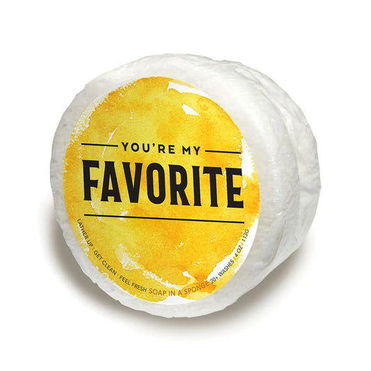 You're My FAVORITE | Seaside Shower Soap Sponge White