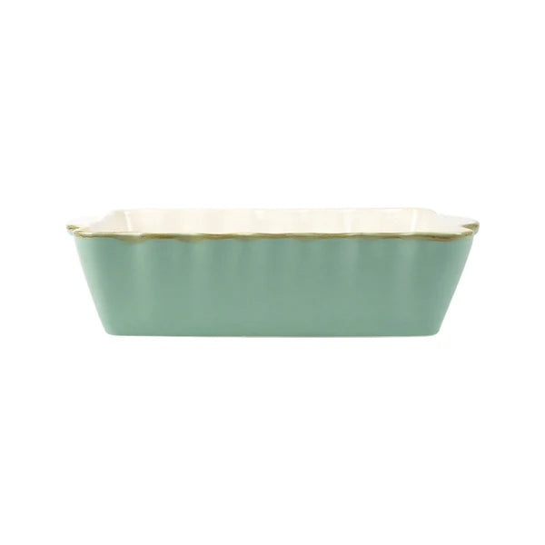 Italian Bakers Medium Rectangular Baker - Aqua