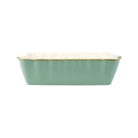 Italian Bakers Medium Rectangular Baker - Aqua