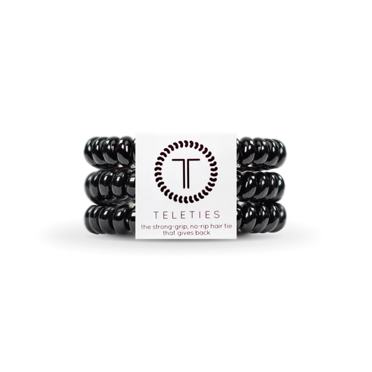 TELETIES - Jet Black Large Hair Ties