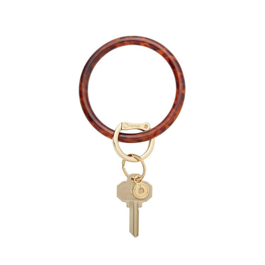 Resin Big O Key Ring-Tortoise Resin