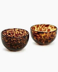 Two's Company Tortoise Shell Tidbit Bowl