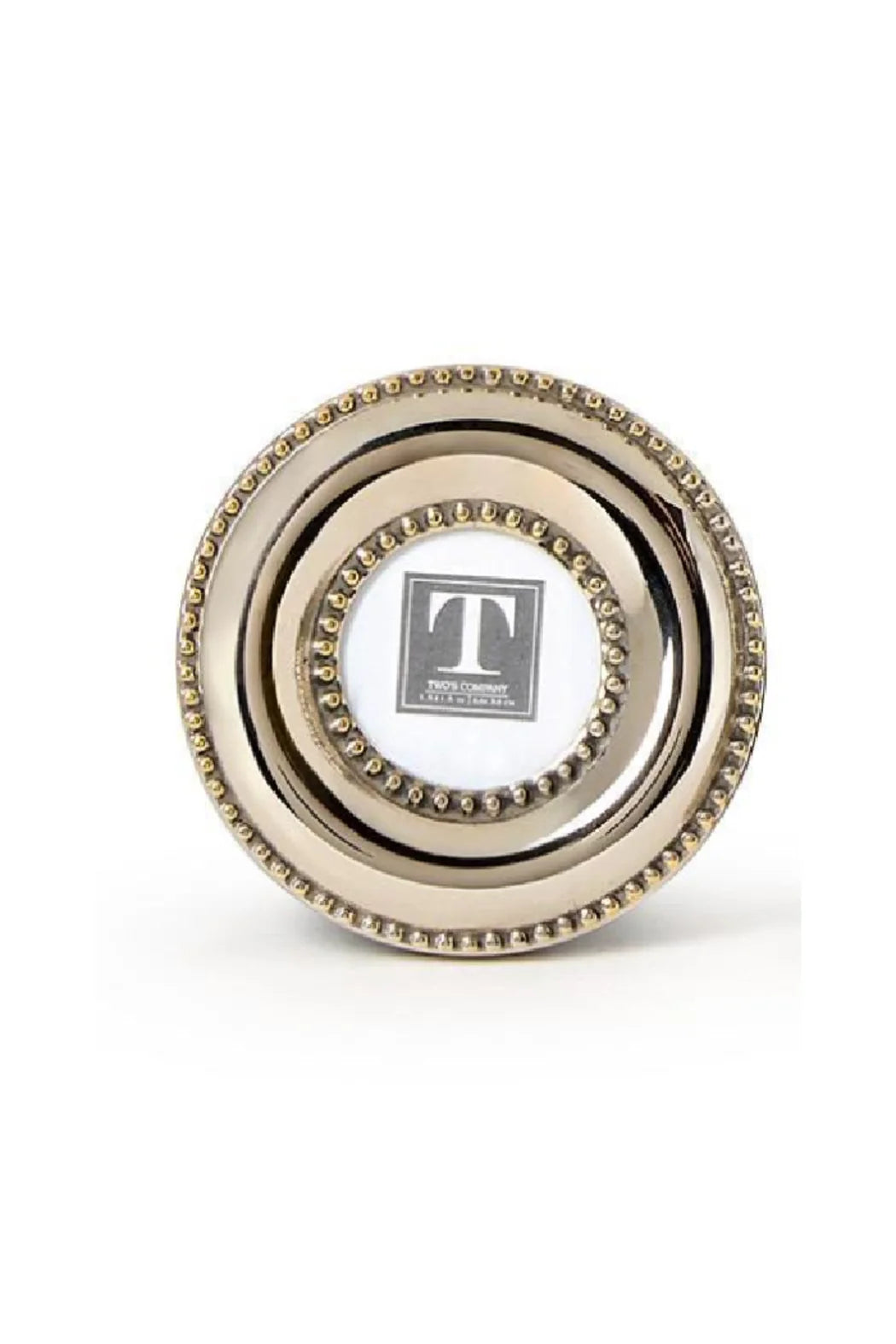 Twos Company Silver Bead MIni Photo Frames