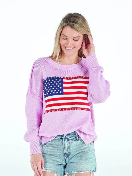 USA Sweater - Pink