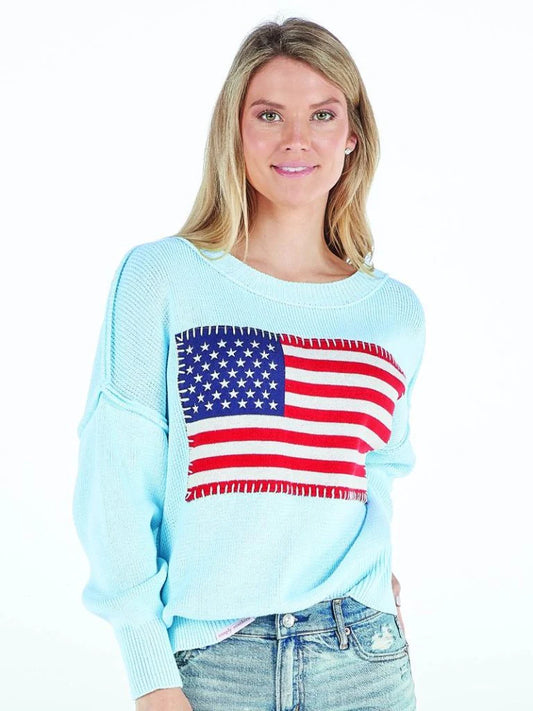 USA Sweater - Blue