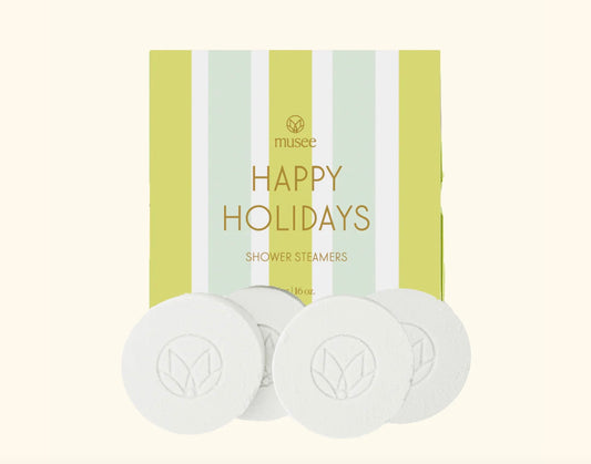 Happy Holidays Shower Steamers