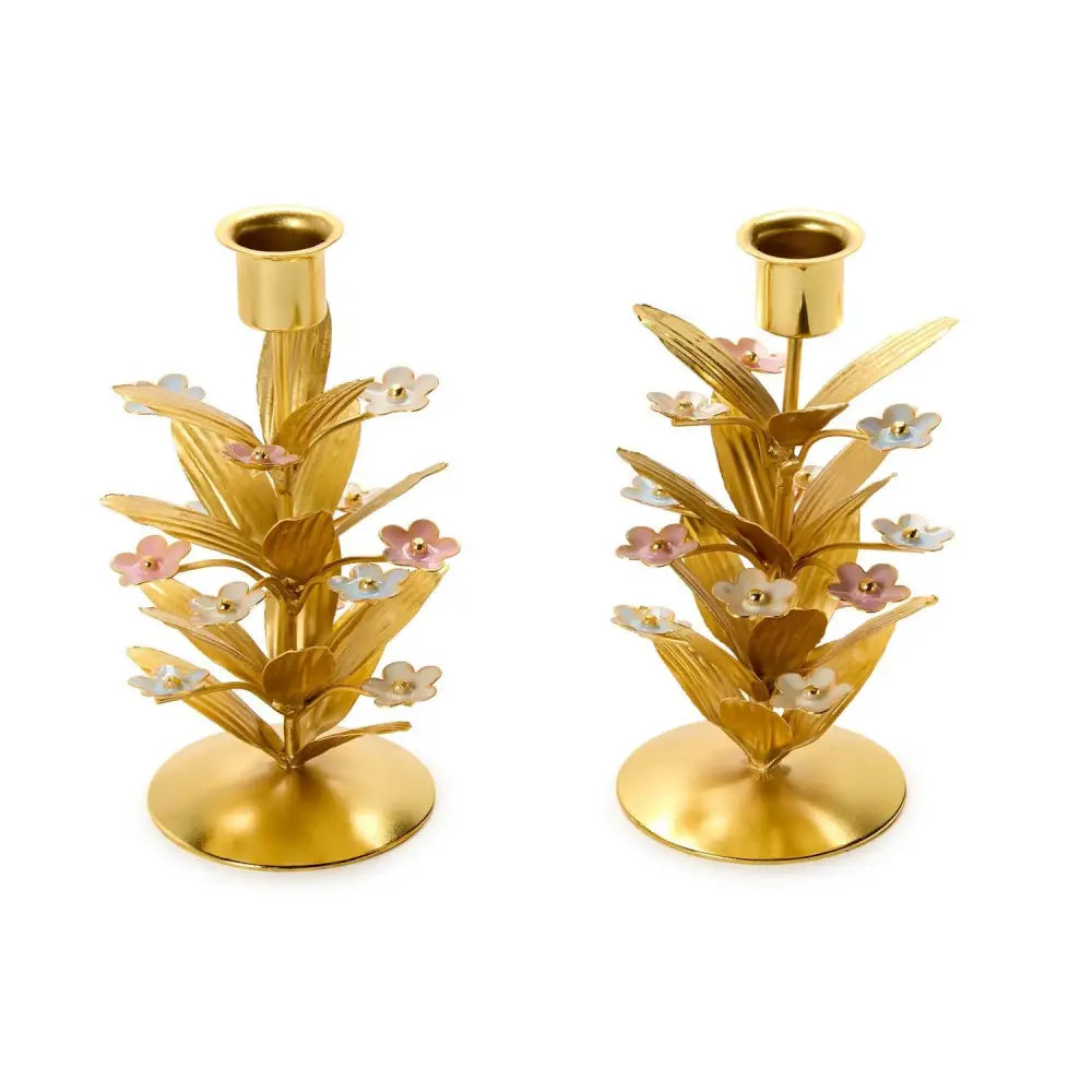 Tri-Flower EmbellishedCandleholders